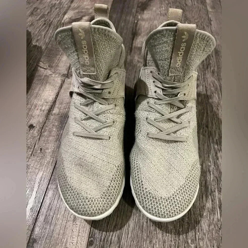 Adidas Tubular X Primeknit Sesame  Wool men’s 8.5 running athletic streetwear